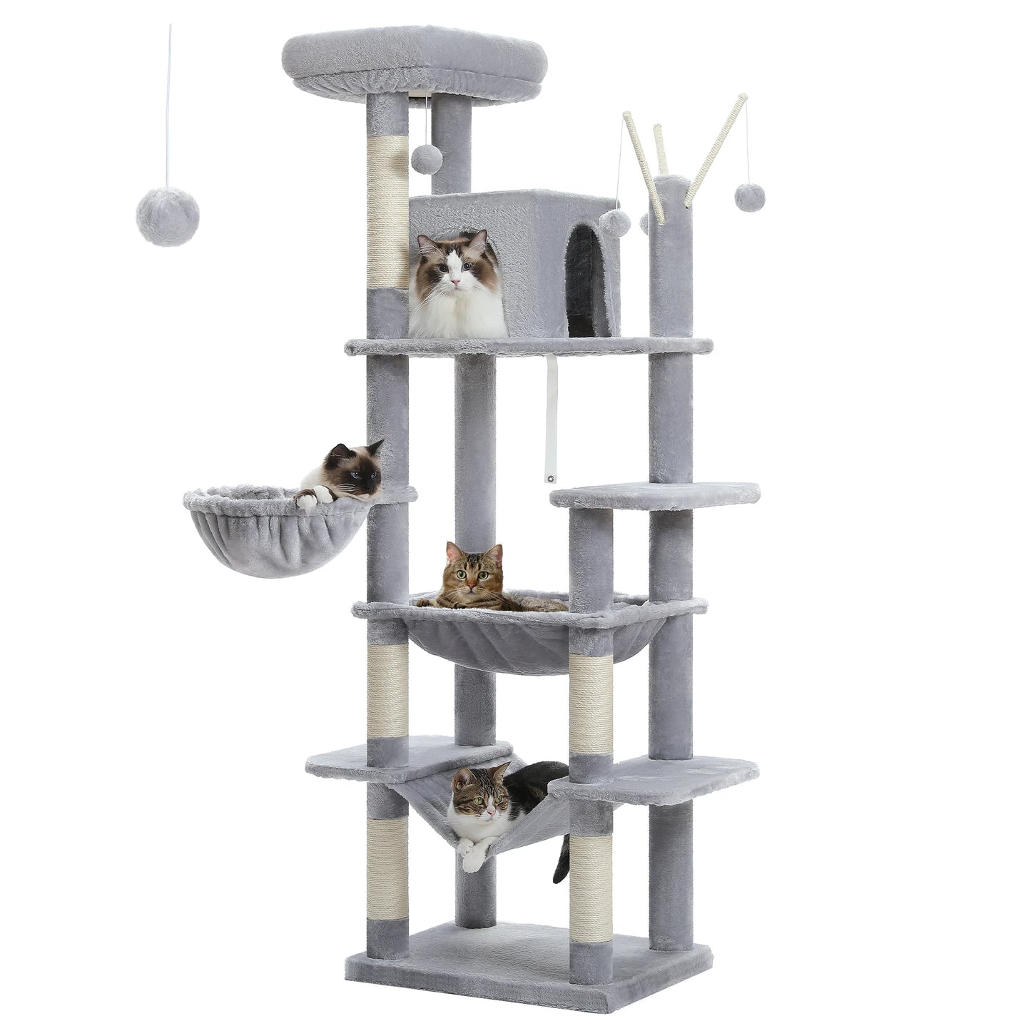 PAWZ Road Large Cat Tree Tower Indoor Scratching Posts