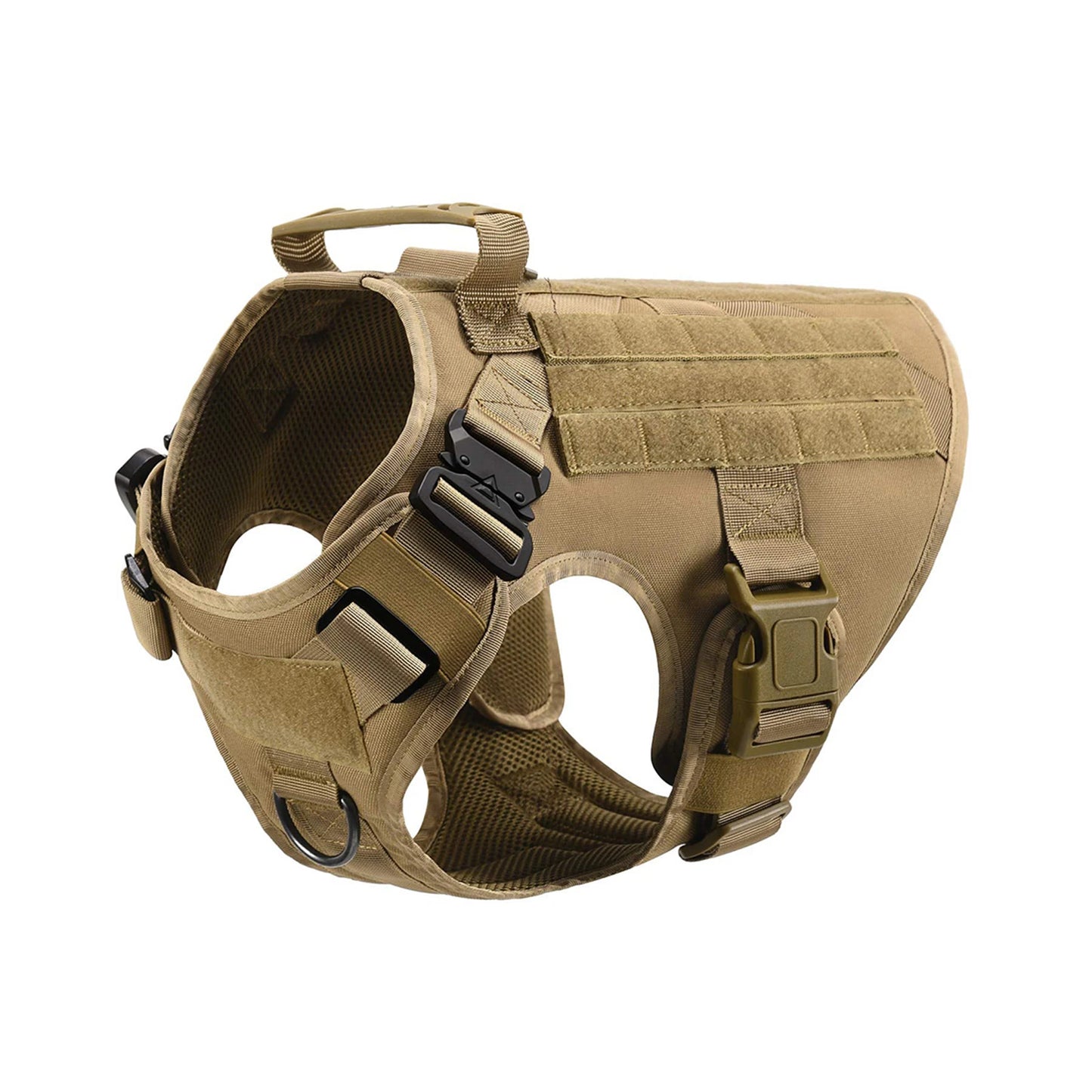 Tactical Dog Harness Vest With Molle Pouches For Large Dogs