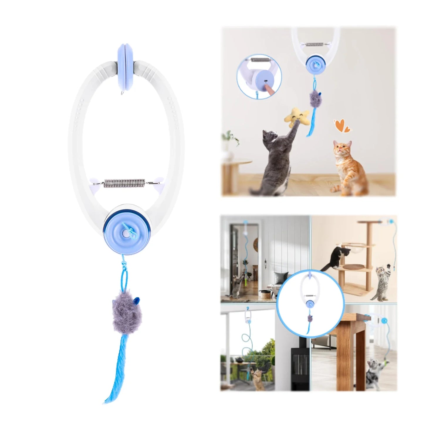 Shunmaii Teaser Electronic Self-Play Cat Toy With Catnip Mice