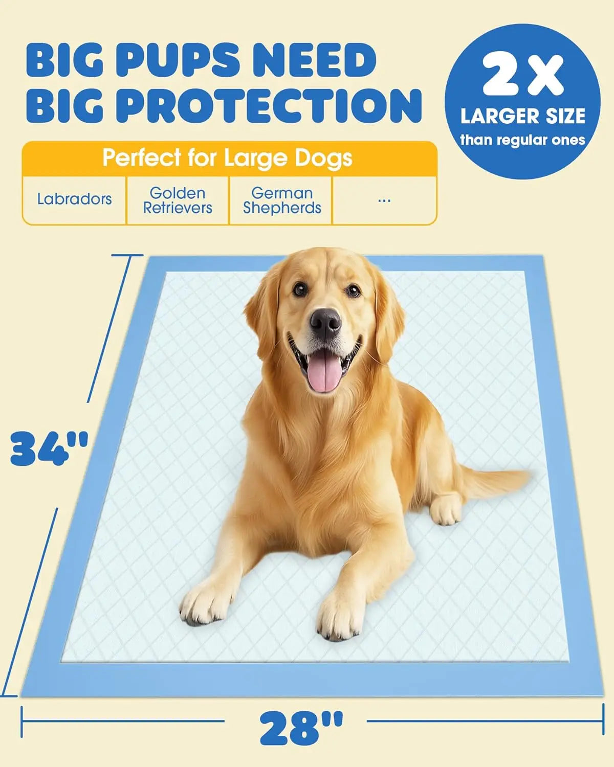 Six Layer Quick Drying Dog Pee Pads For Puppies Leakproof