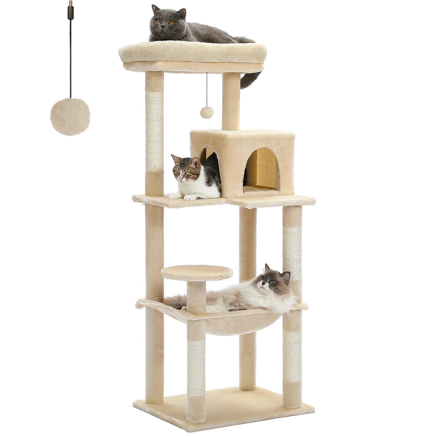 PAWZ Road Cat Tree Five Level Indoor Tower Cozy Condo
