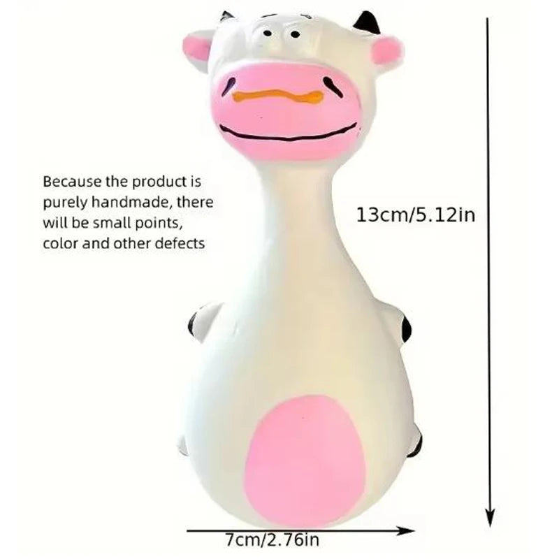 Cartoon Fat Bellied Latex Squeak Dog Toy For Pets Fun