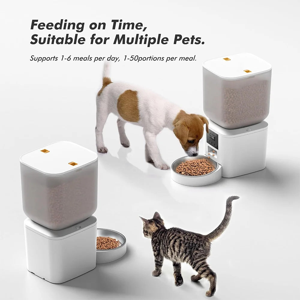 Nityers Automatic Cat Feeder With Voice Recorder And Key Control