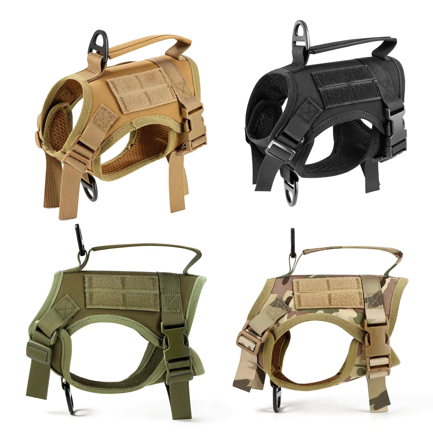 Adjustable Tactical Cat Harness Leash Set With Quick Release