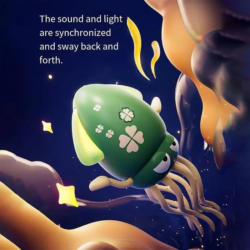 CONUSEA Electric Dance Octopus Toy With LED Lights USB Rechargeable