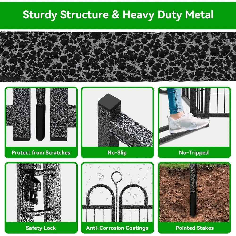 Heavy Duty Metal Dog Playpen Panels Outdoor Pet Enclosure
