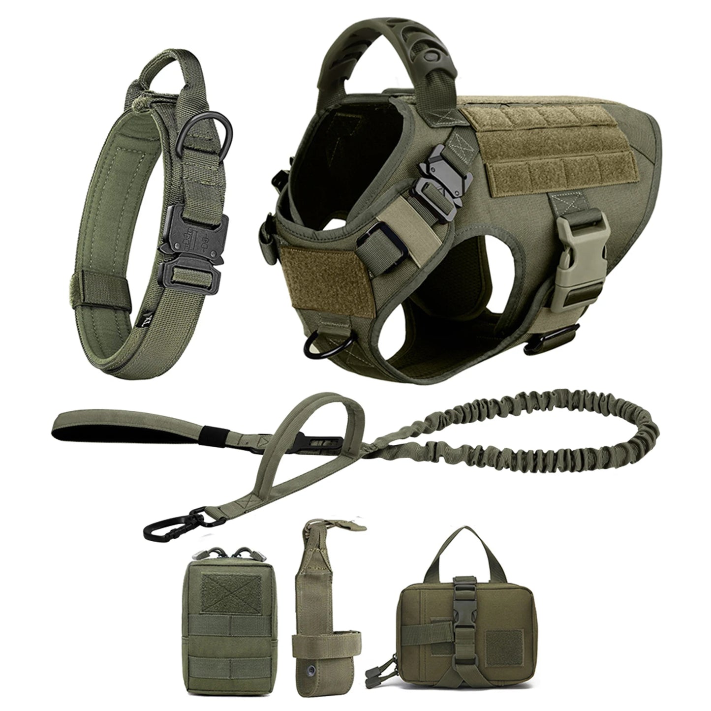 Padded Quick Release Dog Harness And Leash Set For Training