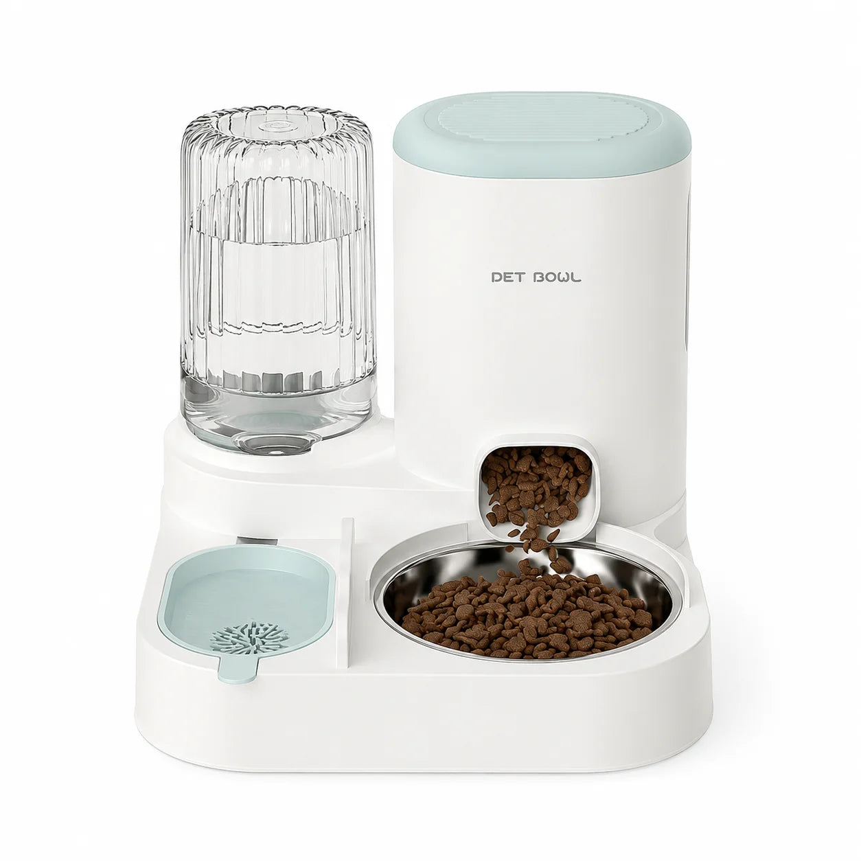 Automatic Pet Feeder And Water Dispenser Detachable Easy Clean