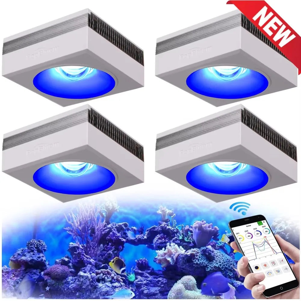 PopBloom RL90 WiFi LED Aquarium Light Full Spectrum Reef Coral