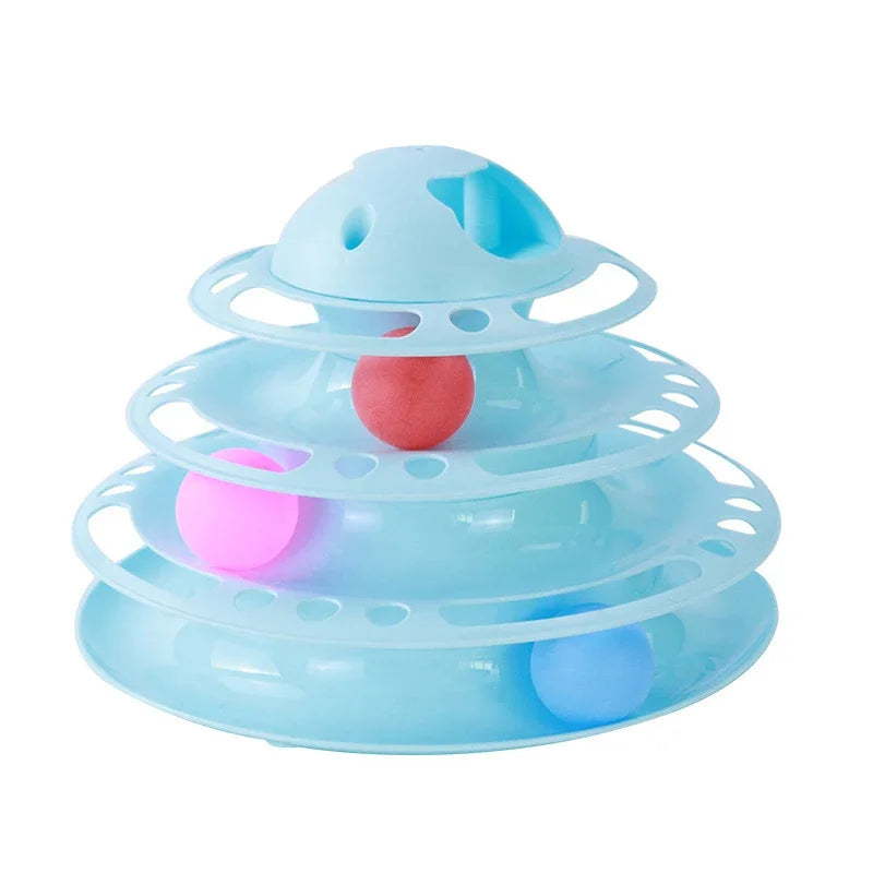 AEDG Interactive Cat Toy Tower For Pets Fun Cat Accessories