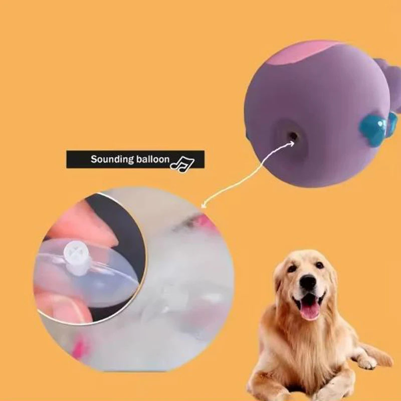 Cartoon Fat Bellied Latex Squeak Dog Toy For Pets Fun