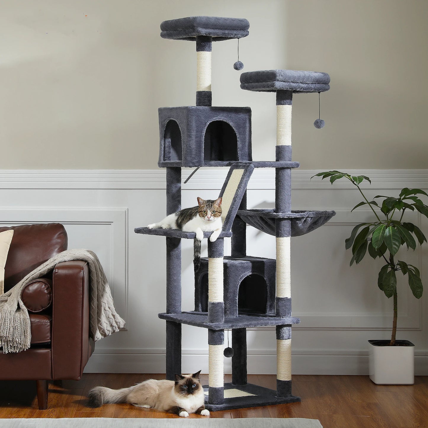 PAWZ Road Large Cat Tree Tower Indoor Scratching Posts