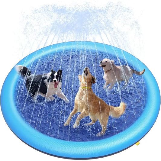 Pet Splash Pad For Dogs Thickened Outdoor Water Play Mat
