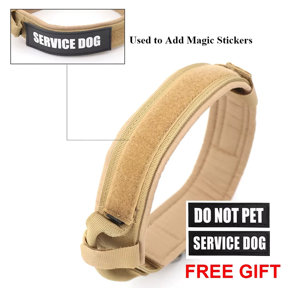 Adjustable Tactical Dog Training Collar And Leash Set Quick Release