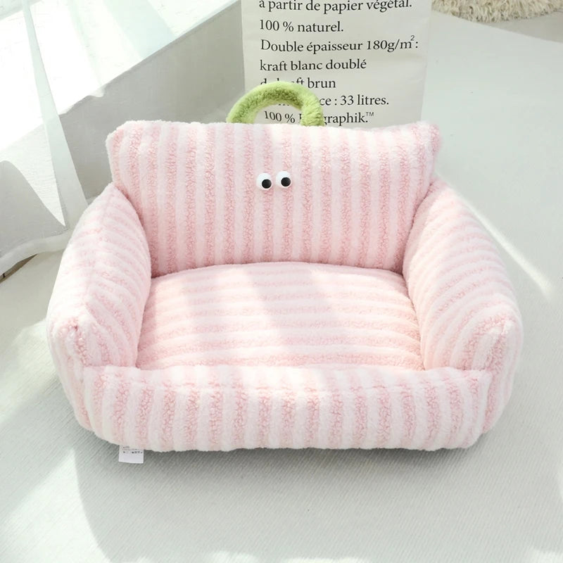 Winter Warm Cat Nest Bed For Small Dogs Kennel Cushion