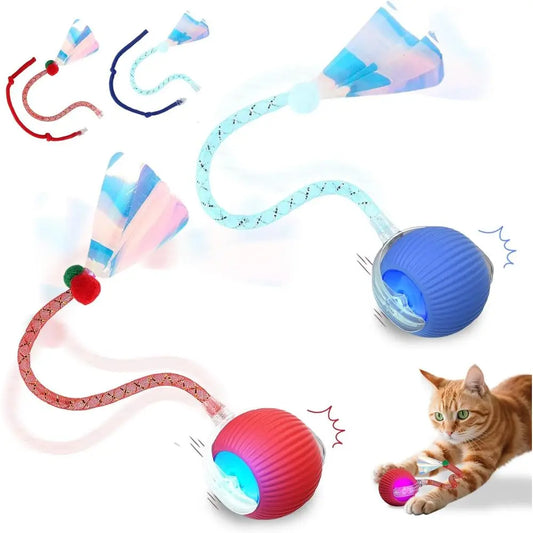 Interactive Cat And Dog Ball Toy 360 Rolling Indoor