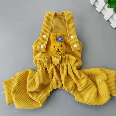 Cute Dog Strap Jumpsuit Overalls For Comfortable Everyday Wear