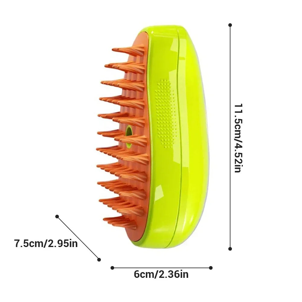 Cat Dog Steamy Brush 3 In 1 Electric Grooming Sprayer For Pets