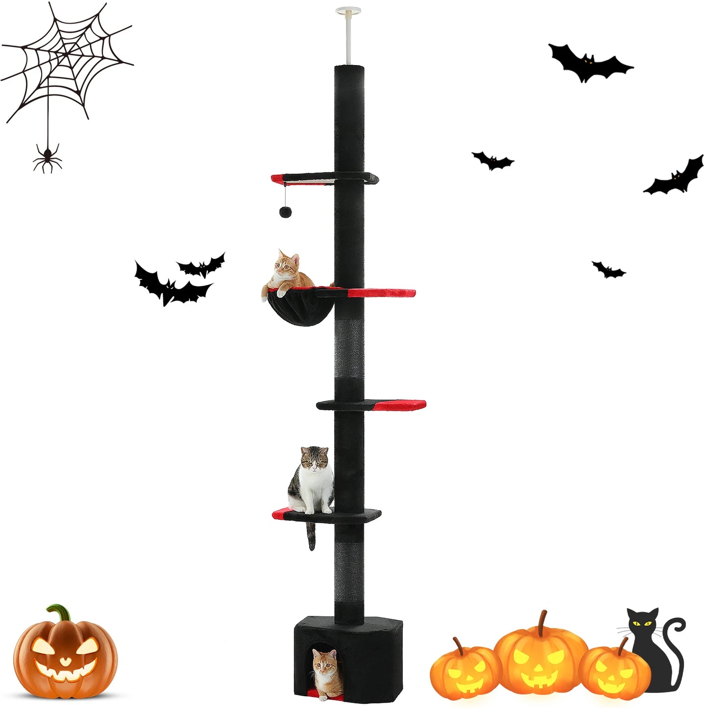 PAWZ Road Gothic Cat Tree Floor To Ceiling Tower Deluxe