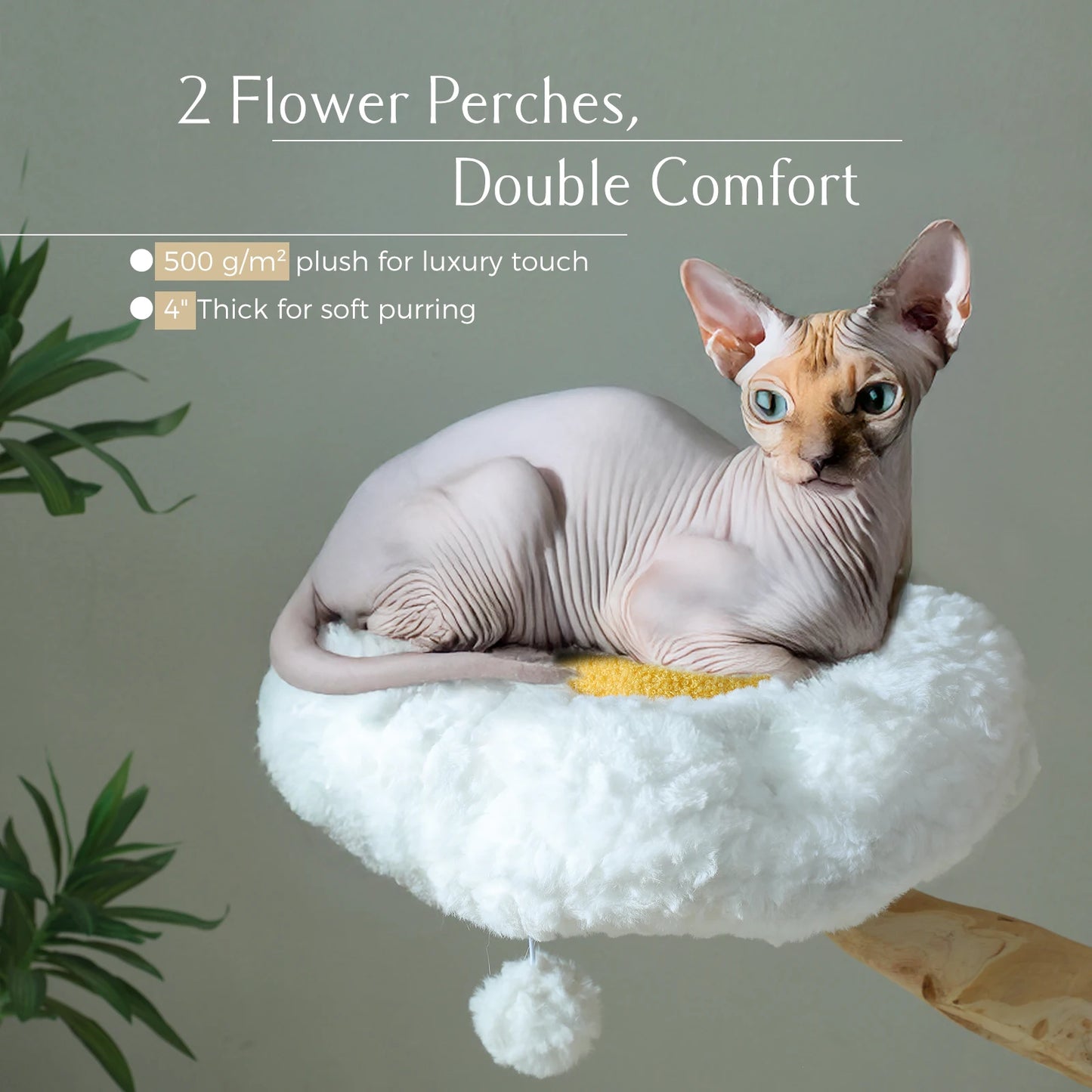 PAWZ Road Large Cat Tower With Sisal Scratching Post