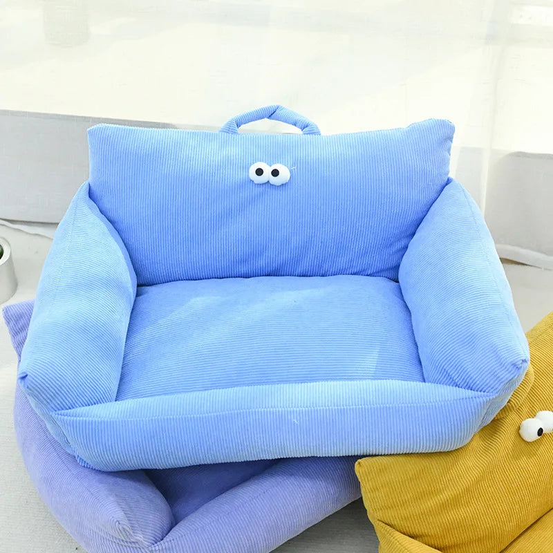 Winter Warm Cat Nest Bed For Small Dogs Kennel Cushion
