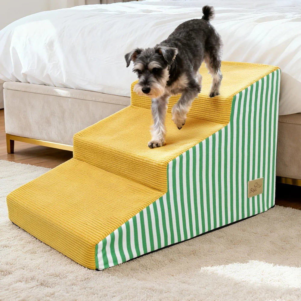 High Density Foam Dog Stairs With Washable Removable Cover