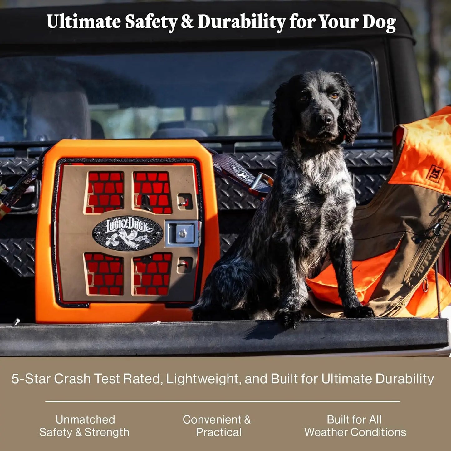 Lucky Dog Kennel Crash Tested Portable Dog Crate For Travel